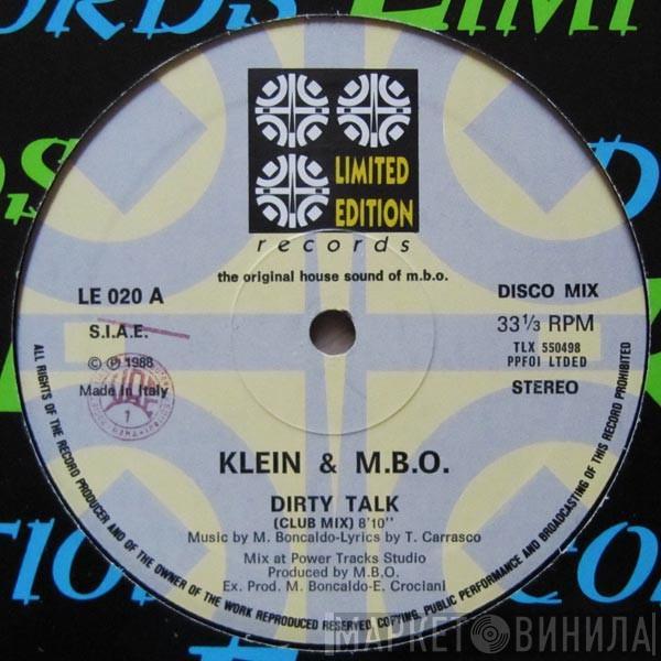 Klein & M.B.O. - Dirty Talk (Club Mix)
