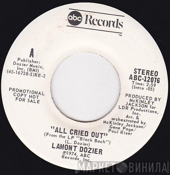 Lamont Dozier - All Cried Out