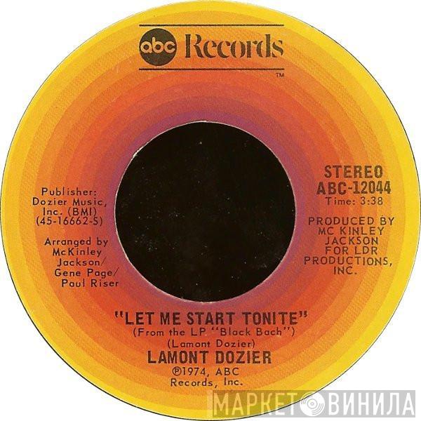 Lamont Dozier - Let Me Start Tonite