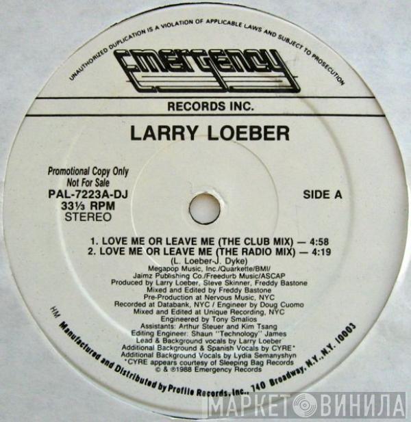  Larry Loeber  - Love Me Or Leave Me