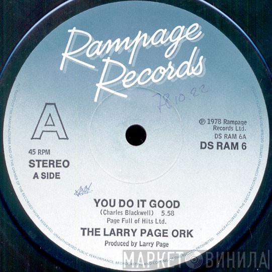 Larry Page Orchestra - You Do It Good / Erotic Soul