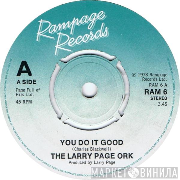 Larry Page Orchestra - You Do It Good / Erotic Soul