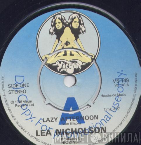 Lea Nicholson - Lazy Afternoon / Sorry About The Phone Stephanie