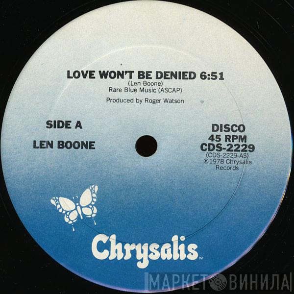 Len Boone - Love Won't Be Denied