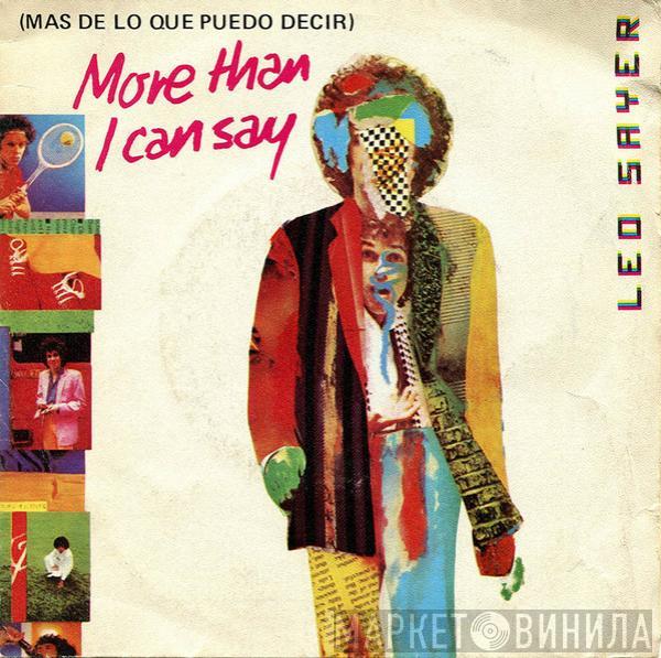 Leo Sayer - More Than I Can Say = Mas De Lo Que Puedo Decir