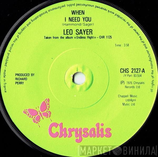 Leo Sayer - When I Need You