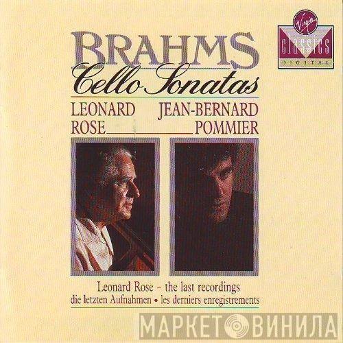 , Leonard Rose - Jean-Bernard Pommier  Johannes Brahms  - Cello Sonatas