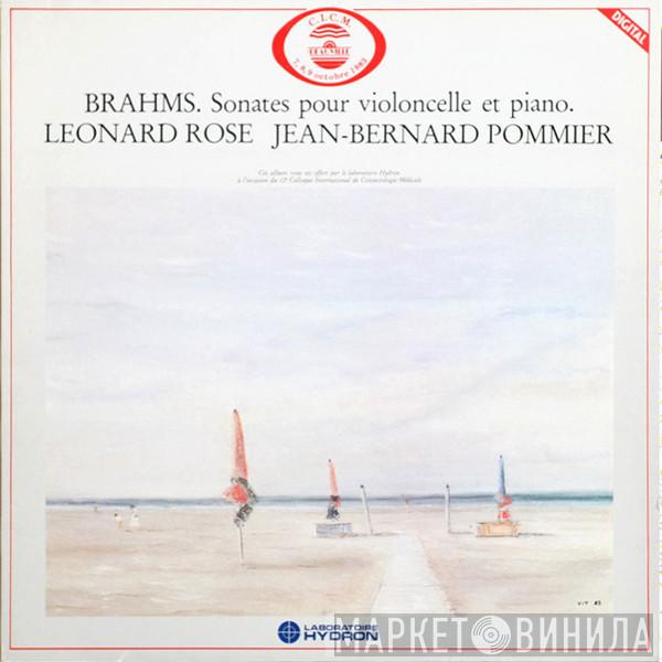 , Leonard Rose - Jean-Bernard Pommier  Johannes Brahms  - Sonates Pour Violoncelle Et Piano