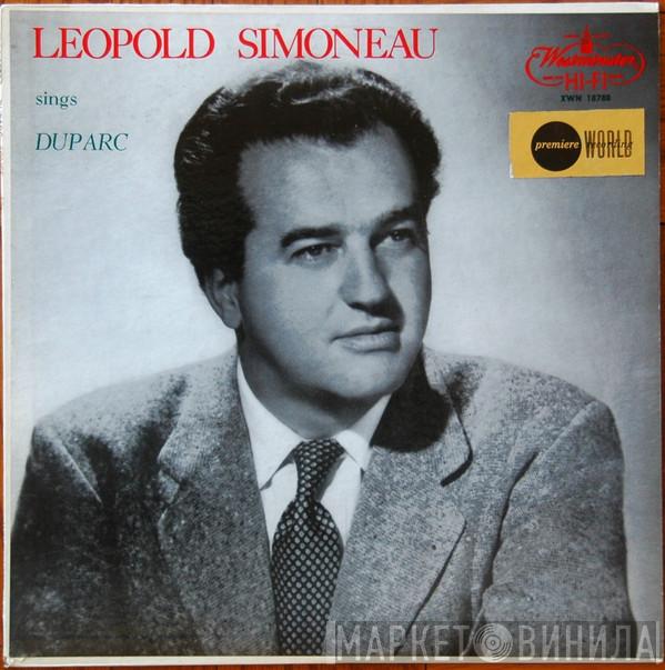  Leopold Simoneau  - Sings Henri DuParc