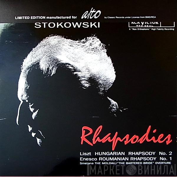 Leopold Stokowski, Franz Liszt, George Enescu, Bedřich Smetana - Hungarian Rhapsody No.2 In C-Sharp Minor - Roumanian Rhapsody No.1 In A, Op.11 - The Moldau - The Bartered Bride: Ouverture