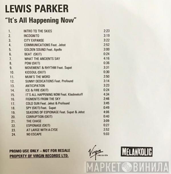 Lewis Parker - It's All Happening Now
