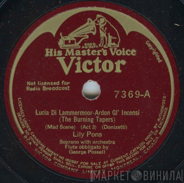 , Lily Pons  Gaetano Donizetti  - Lucia Di Lammermoor: Mad Scene