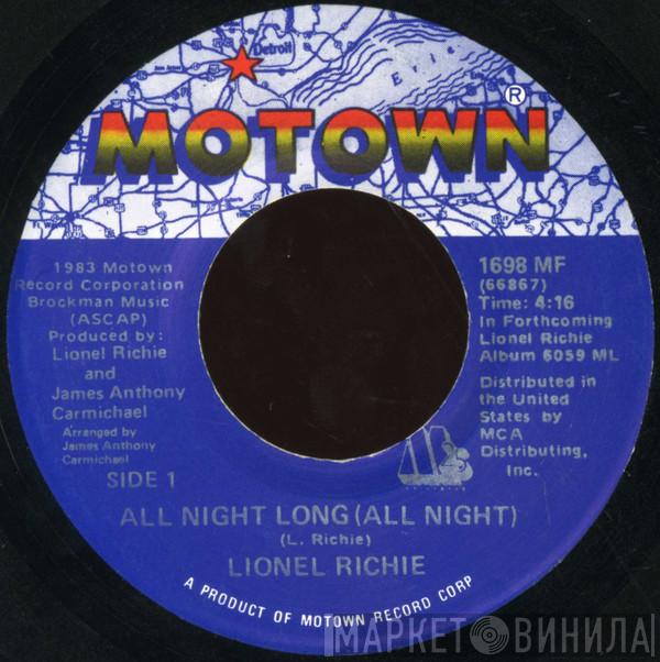  Lionel Richie  - All Night Long (All Night) / Wandering Stranger