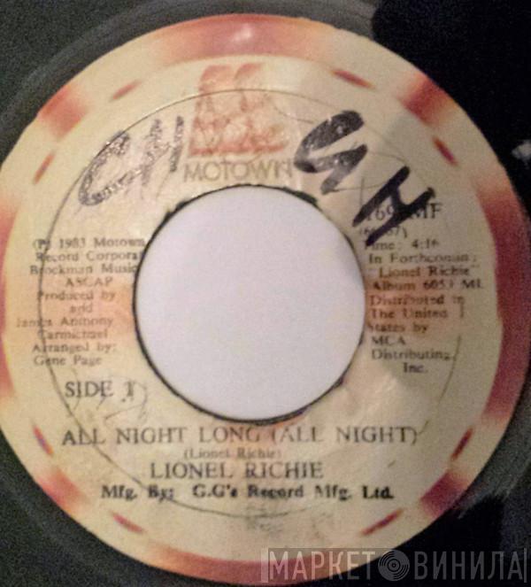  Lionel Richie  - All Night Long (All Night) / Wandering Stranger