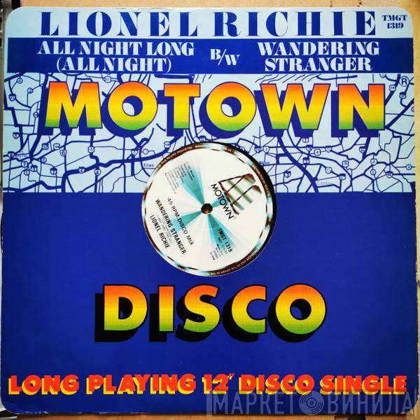  Lionel Richie  - All Night Long (All Night) B/W Wandering Stranger