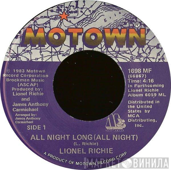 Lionel Richie - All Night Long (All Night) / Wandering Stranger