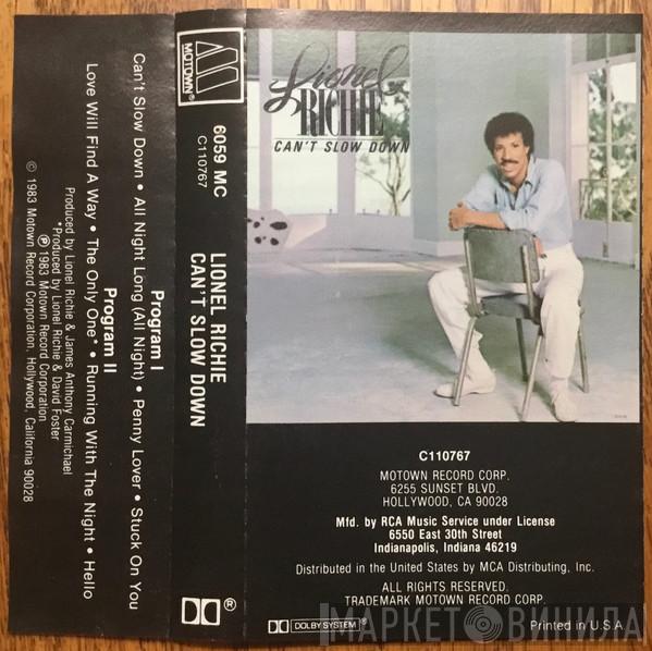  Lionel Richie  - Can't Slow Down