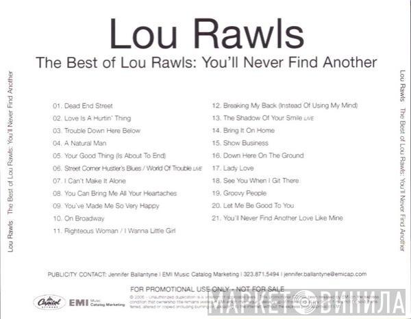 Lou Rawls - The Very Best Of Lou Rawls - You'll Never Find Another