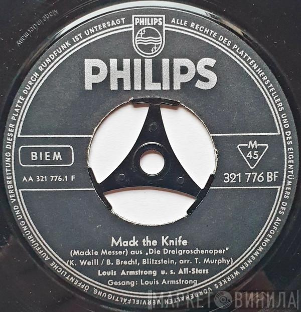  Louis Armstrong And His All-Stars  - Mack The Knife / Back O'Town Blues