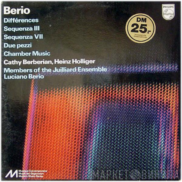 Luciano Berio, Cathy Berberian, Heinz Holliger, Juilliard Ensemble - Différences / Sequenza III / Sequenza VII / Due Pezzi / Chamber Music