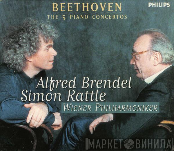 Ludwig van Beethoven, Alfred Brendel, Sir Simon Rattle, Wiener Philharmoniker - The 5 Piano Concertos