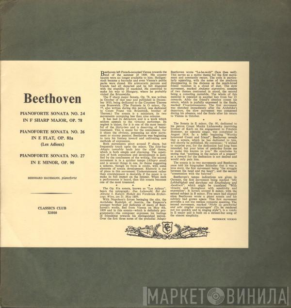 Ludwig van Beethoven, Bernhard Hausmann - Pianoforte Sonata No.24 in F Sharp Major Op.78