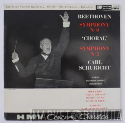 Ludwig van Beethoven, Carl Schuricht, Orchestre De La Société Des Concerts Du Conservatoire - Symphony No. 9 'Choral' Symphony No. 5
