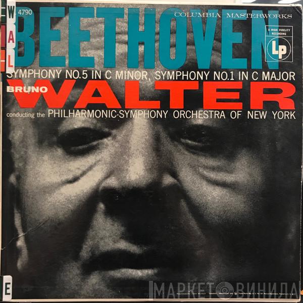 , Ludwig van Beethoven Conducting Bruno Walter  The New York Philharmonic Orchestra  - Symphony No. 5 In C Minor, Symphony No. 1 In C Major