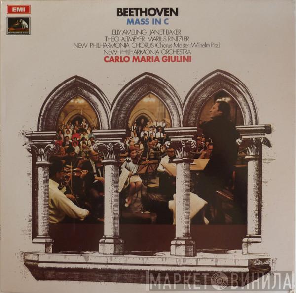 , Ludwig van Beethoven , Elly Ameling , Janet Baker , Theo Altmeyer , Marius Rintzler , New Philharmonia Chorus , New Philharmonia Orchestra  Carlo Maria Giulini  - Mass In C