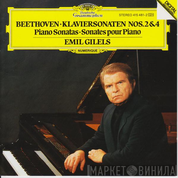 Ludwig van Beethoven, Emil Gilels - Klaviersonaten Nos. 2 & 4 • Piano Sonatas • Sonates Pour Piano