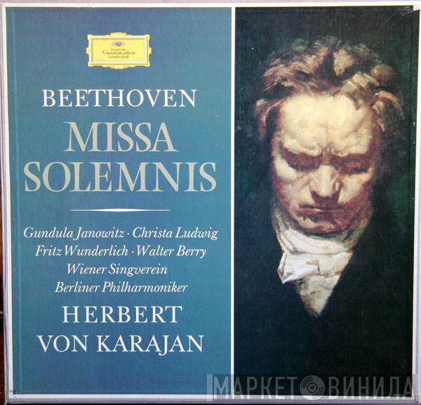Ludwig van Beethoven, Gundula Janowitz, Christa Ludwig, Fritz Wunderlich, Walter Berry, Wiener Singverein, Berliner Philharmoniker, Herbert von Karajan - Missa Solemnis