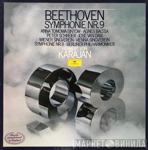 Ludwig van Beethoven, Herbert von Karajan, Anna Tomowa-Sintow, Agnes Baltsa, Peter Schreier, José van Dam, Wiener Singverein, Berliner Philharmoniker - Symphonie Nr. 9 - Symphonie Nr. 8