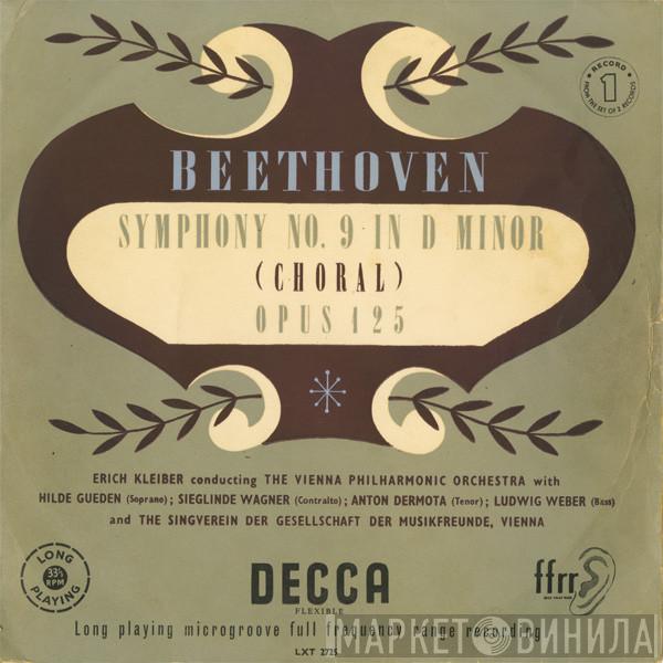 Ludwig van Beethoven, Hilde Güden, Sieglinde Wagner, Anton Dermota, Ludwig Weber, Wiener Singverein, Wiener Philharmoniker, Erich Kleiber - Symphony Nº 9
