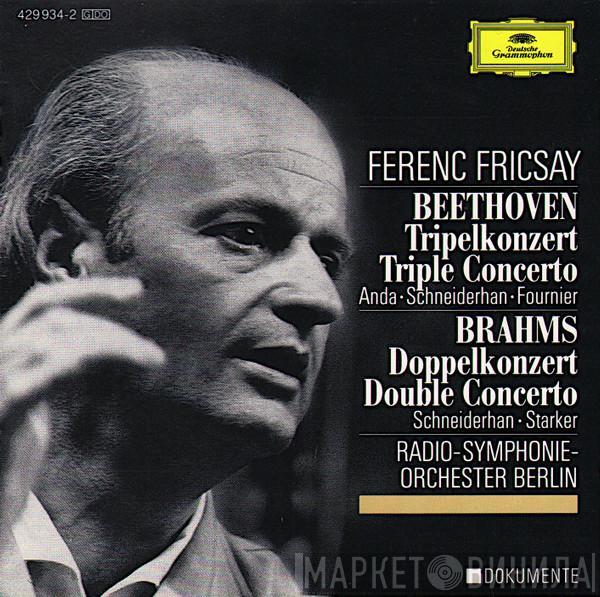 , Ludwig van Beethoven , Johannes Brahms , Géza Anda , Wolfgang Schneiderhan , Pierre Fournier , Janos Starker , Radio-Symphonie-Orchester Berlin  Ferenc Fricsay  - Beethoven: Tripelkonzert - Brahms: Doppelkonzert
