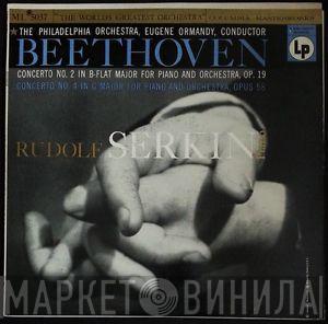 , Ludwig van Beethoven , Rudolf Serkin Conducts Eugene Ormandy  The Philadelphia Orchestra  - Concertos 2 & 4 For Piano And Orchestra