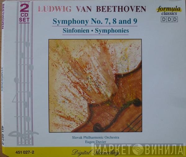 Ludwig van Beethoven, Simfonični Orkester RTV Ljubljana, Anton Nanut, Slovak Philharmonic Orchestra, Eugen Duvier - Symphonies - Symphony No. 7, 8 and 9