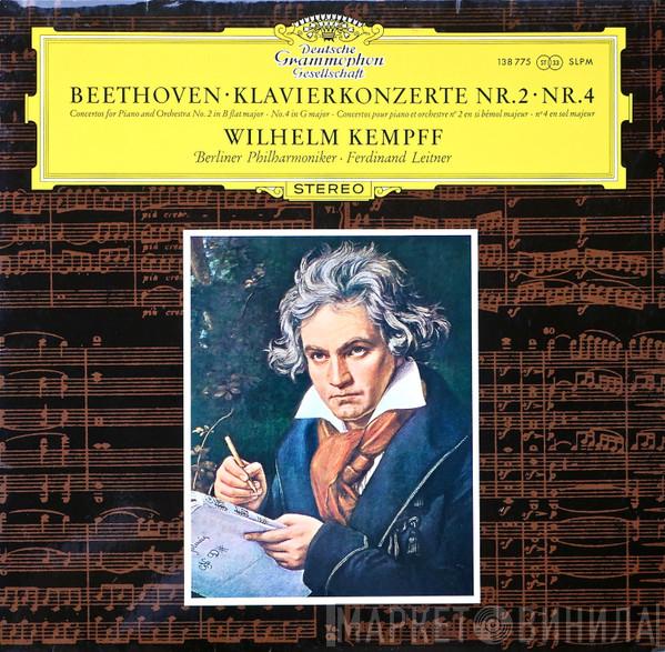 Ludwig van Beethoven, Wilhelm Kempff, Berliner Philharmoniker, Ferdinand Leitner - Klavierkonzerte Nr. 2 • Nr. 4