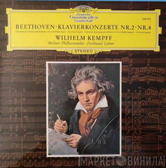 Ludwig van Beethoven, Wilhelm Kempff, Berliner Philharmoniker, Ferdinand Leitner - Klavierkonzerte Nr. 2 • Nr. 4