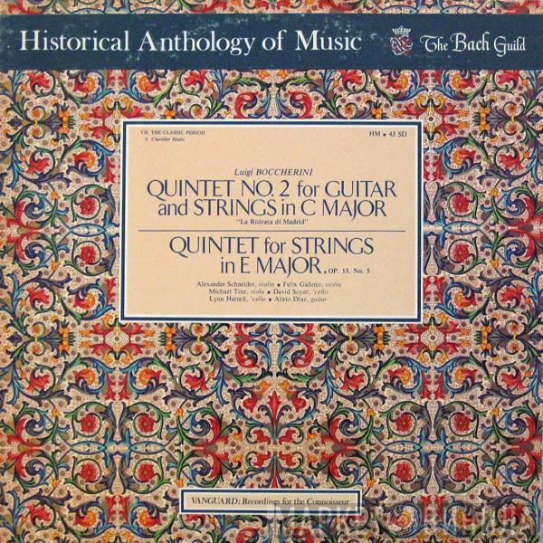 Luigi Boccherini - Quintet No. 2 For Guitar And Strings In C Major / Quintet For Strings In E Major