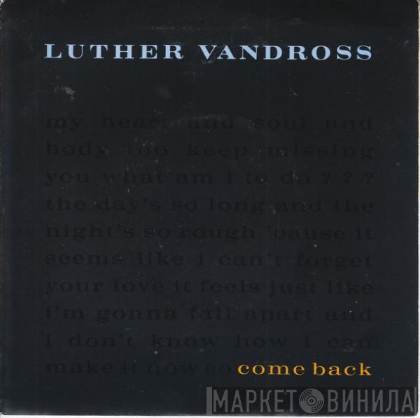 Luther Vandross - Come Back