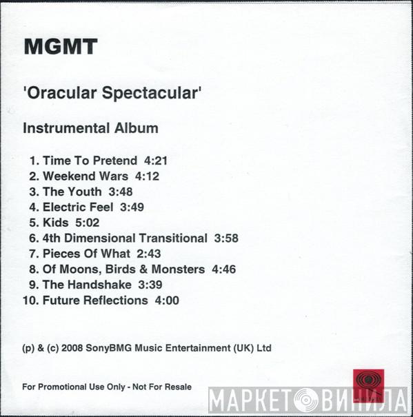  MGMT  - Oracular Spectacular (Instrumental Album)