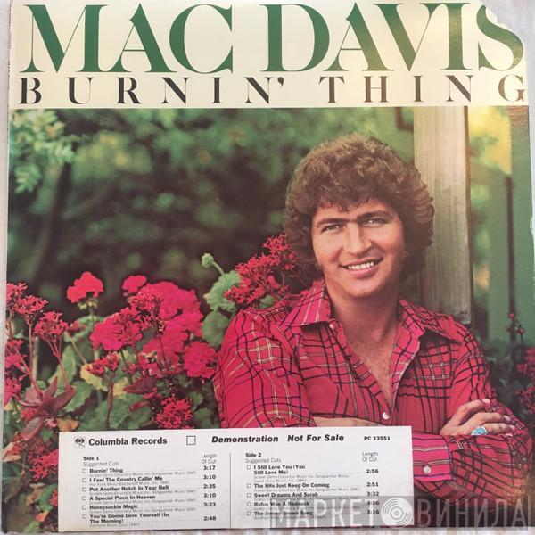 Mac Davis - Burnin' Thing