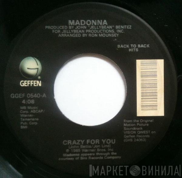  Madonna  - Crazy For You / Gambler