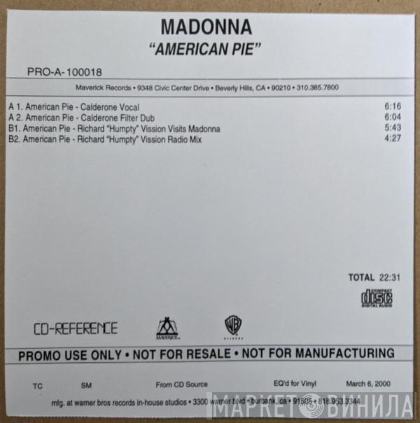  Madonna  - American Pie