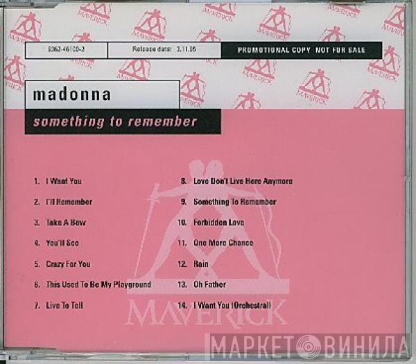  Madonna  - Something To Remember