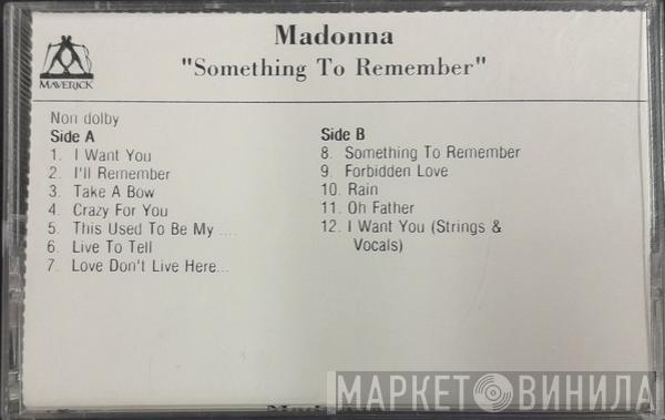  Madonna  - Something To Remember