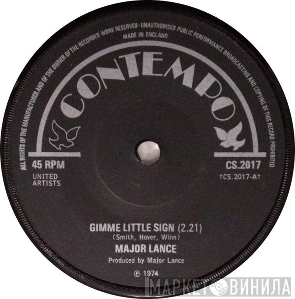Major Lance - Gimme Little Sign