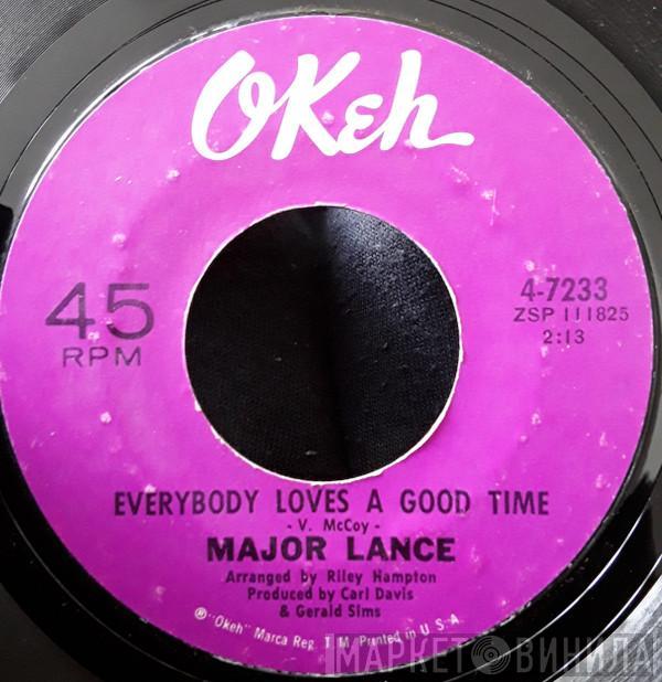 Major Lance - I Just Can't Help It / Everybody Loves A Good Time