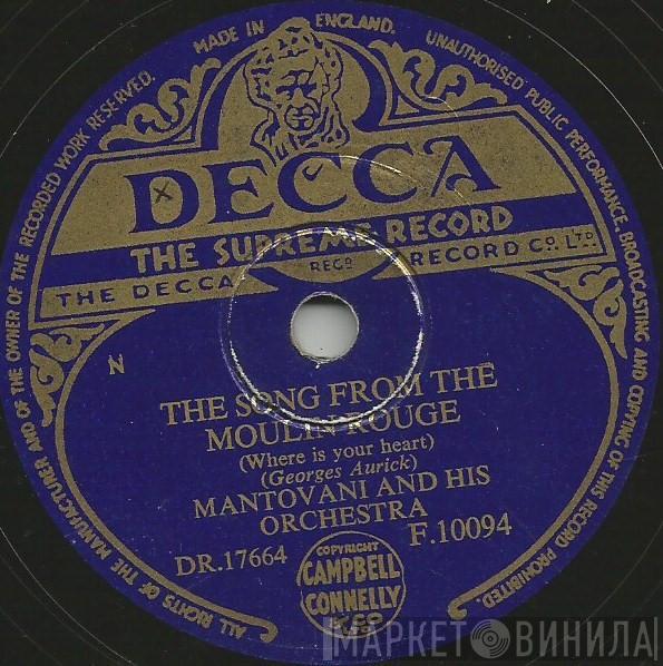 Mantovani And His Orchestra - The Song From The Moulin Rouge (Where Is Your Heart) / Vola Colomba