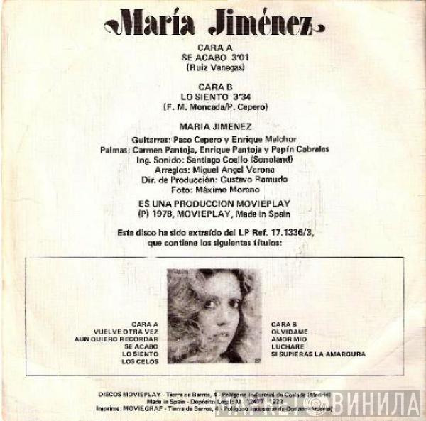 María Jiménez - Se Acabo